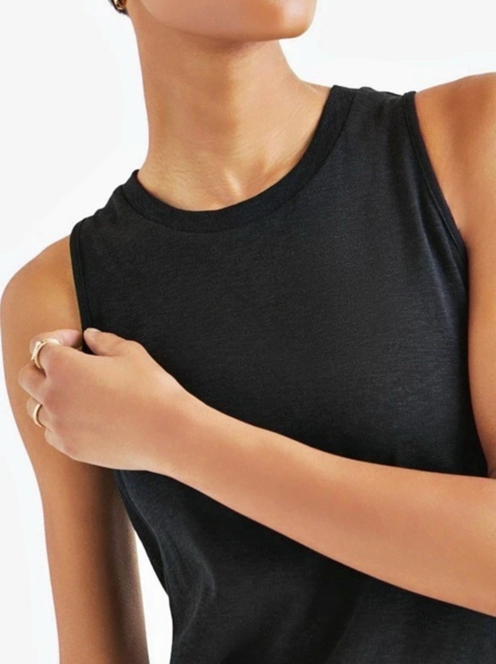 Splendid “Acadia Slub” All Cotton Tank Top in Black Size Small NWT
